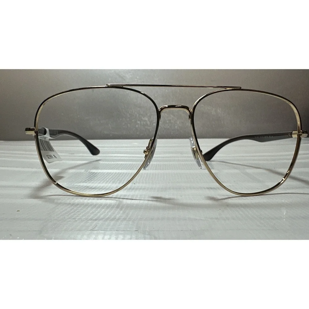 Ray-Ban  Frames RB3683 001/51 Brown Gold Aviator Wire Rim 56-15-135 Retail $299.